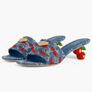 Louis Vuitton Cherry Lily Mule X Takashi Murakami Denim