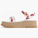 Louis Vuitton Cherry Maya Platform Sandal X Takashi Murakami White
