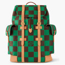 Louis Vuitton Christopher Mm Backpack Damier Pop Green