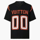 Louis Vuitton Chunky Intarsia Football T-shirt Black