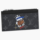 Louis Vuitton Coin Card Holder Monogram Eclipse Black