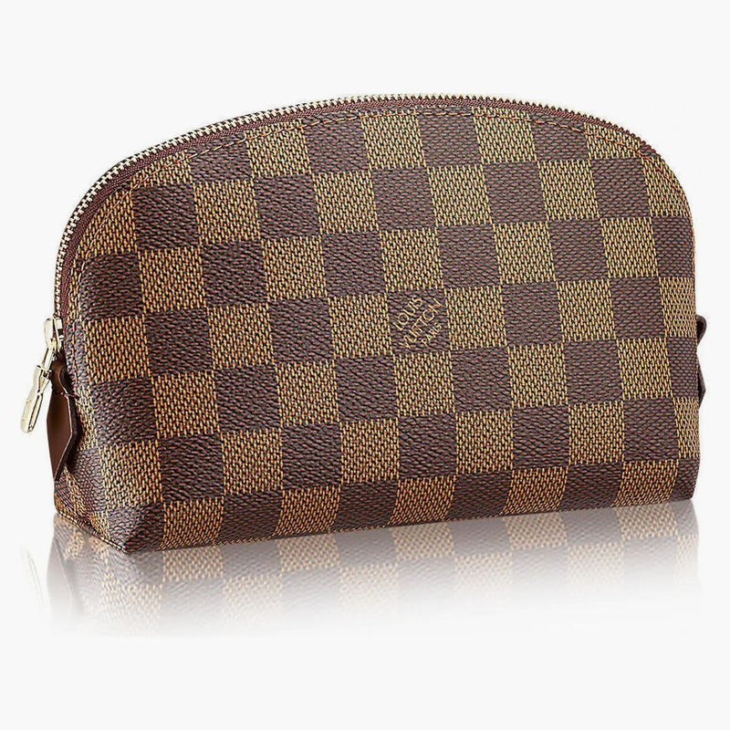 Louis Vuitton Cosmetic Pouch Damier Ebene Brown