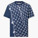 Louis Vuitton Cotton Short-sleeved Crewneck Navy Blue