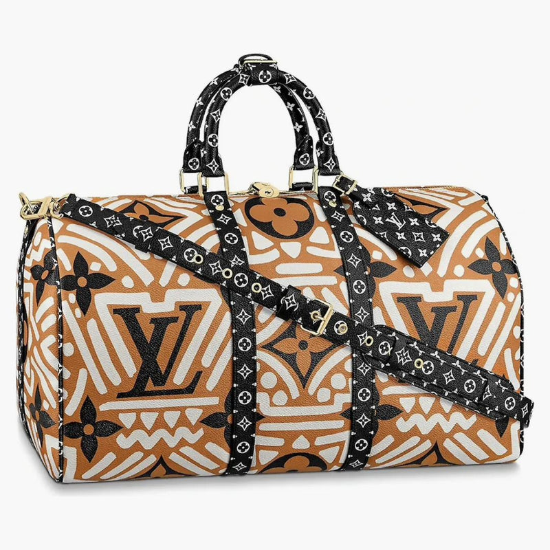 Louis Vuitton Crafty Keepall Bandouliere 45 Caramel/cream