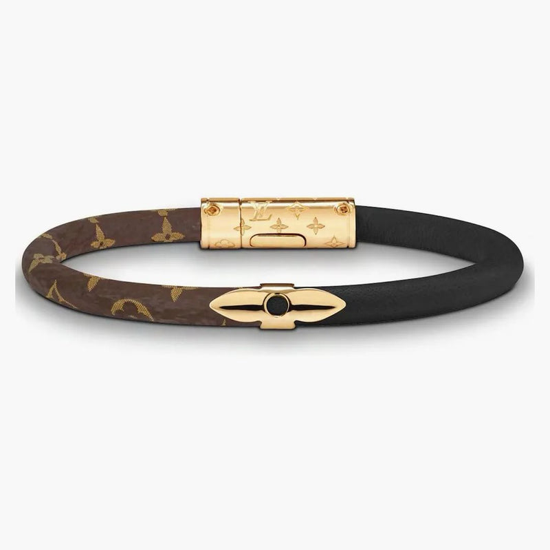 Louis Vuitton Daily Confidential Bracelet Monogram/calfskin Brown/black