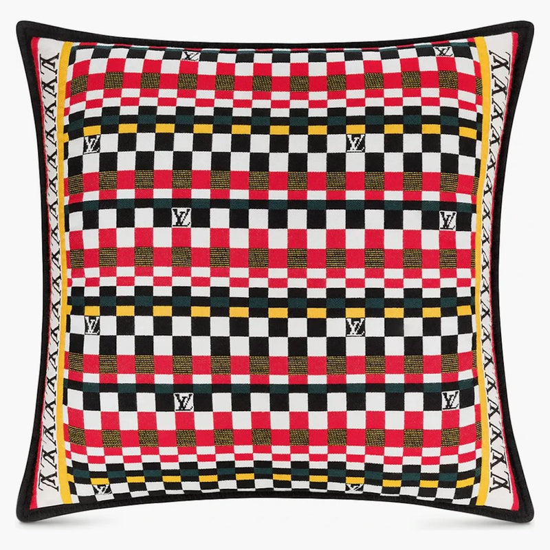 Louis Vuitton Damier Checks Cushion Red/white/black