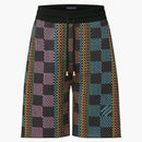 Louis Vuitton Damier Cotton Knit Shorts Multicolor