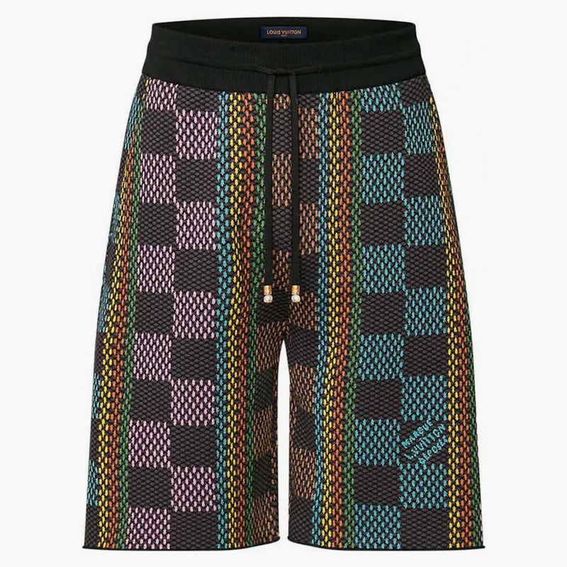 Louis Vuitton Damier Cotton Knit Shorts Multicolor
