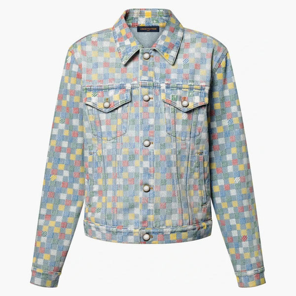 Louis Vuitton Damier Denim Trucker Jacket Multicolor