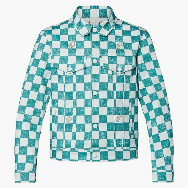 Louis Vuitton Damier Denim Trucker Jacket Ocean