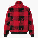Louis Vuitton Damier Fleece Blouson Red Plaid
