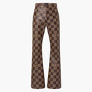 Louis Vuitton Damier Leather Pants Golden Brown