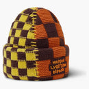 Louis Vuitton Damier Pop Split Beanie Yellow/red