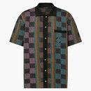 Louis Vuitton Damier Short-sleeved Cotton Knit Shirt Multicolor