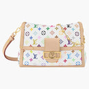 Louis Vuitton X Takashi Murakami Dauphine Soft Gm White