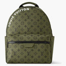 Louis Vuitton Discovery Backpack Pm Khaki Green/vermillion Red