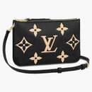 Louis Vuitton Double Zip Pochette Bi-color Monogram Black/brown