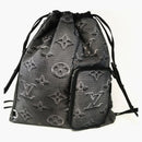 Louis Vuitton Drawstring Backpack Monogram 3d Gray/black