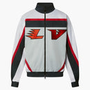 Louis Vuitton Embellished Lv Graphic Hockey Tracktop Jacket White