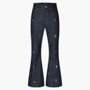 Louis Vuitton Embroidered Bootcut Denim Pants Henry Taylor Indigo