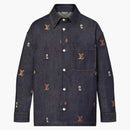 Louis Vuitton Embroidered Denim Overshirt Henry Taylor Indigo