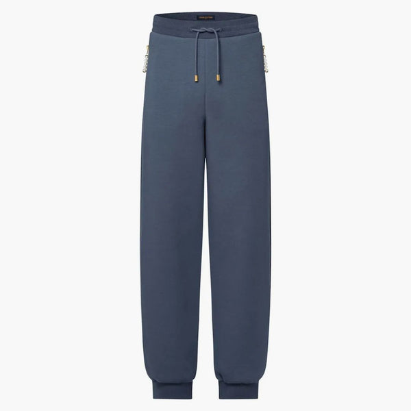 Louis Vuitton Embroidered Jersey Jogpants Slate Grey