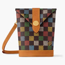 Louis Vuitton Envelope Pouch Lv Vers Damier Ebene Multicolor