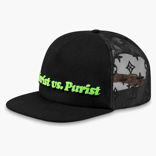 Louis Vuitton Everyday Lv Embroidered Mesh Cap Black