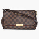 Louis Vuitton Favorite Damier Ebene Mm Red Lining