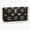 Louis Vuitton Félicie Pochette Bicolor Monogram Empriente Black/beige