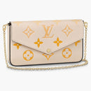 Louis Vuitton Felicie Pochette Monogram Empreinte Cream