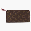 Louis Vuitton Pochette Felicie Zippered Insert Monogram Brown