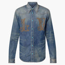 Louis Vuitton Fitted Long-sleeved Denim Shirt Indigo
