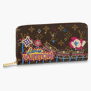 Louis Vuitton Gp Wallet Monogram (12 Card Slot) Vivienne Holiday Rose Pivoine Pink