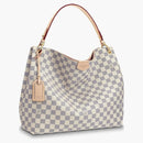 Louis Vuitton Graceful Damier Azur Mm Rose Ballerine