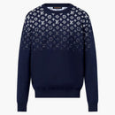 Louis Vuitton Gradient Cotton Crewneck Navy Blue