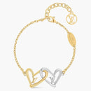 Louis Vuitton Limited Edition Heart Bracelet Fall In Love Gold