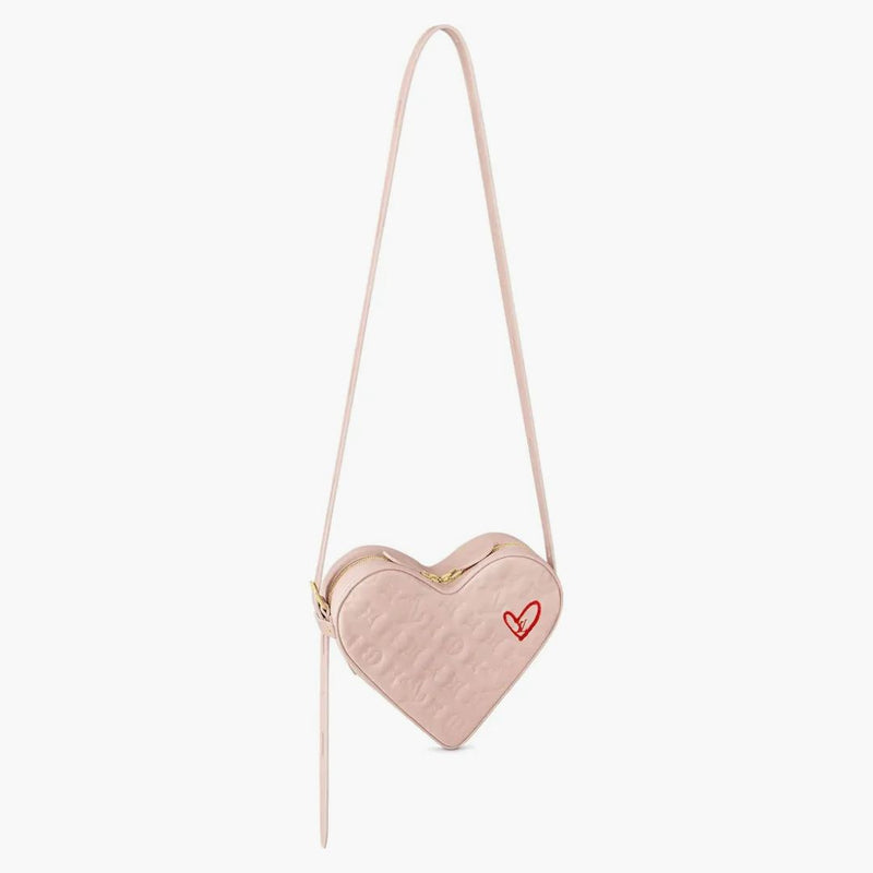Louis Vuitton Limited Edition Sac Coeur Heartbox Monogram Pink Lambskin