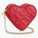 Louis Vuitton Heart On Chain Monogram Red Lambskin