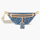 Louis Vuitton High Rise Bumbag Monogram Denim Blue