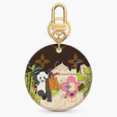 Louis Vuitton Illustre China Wall Xmas Bag Charm And Key Holder Monogram Vivienne Brown/blue