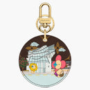Louis Vuitton Illustre Xmas Seoul Bag Charm And Key Holder Vivienne Holiday Light Pink
