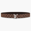 Louis Vuitton Initiales Reversible Belt Damier Ebene 40mm Brown