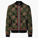 Louis Vuitton Jacquared Wool Bomber Blouson Rifle Green