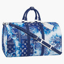 Louis Vuitton Keepall 50b Monogram Bandana Bleached Blue