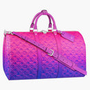 Louis Vuitton Keepall 50b Taurillon Illusion Blue/pink