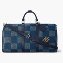 Louis Vuitton Keepall Bandoulière 50 Damier Heritage Blue