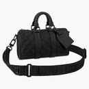 Louis Vuitton Keepall Bandouliere 25 Monogram Embossed Black