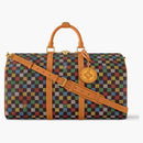 Louis Vuitton Keepall Bandouliere 50 Lv Vers Damier Ebene Multicolor