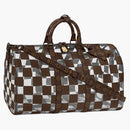 Louis Vuitton Keepall Bandouliere 50 Monogram Chess Brown/clear